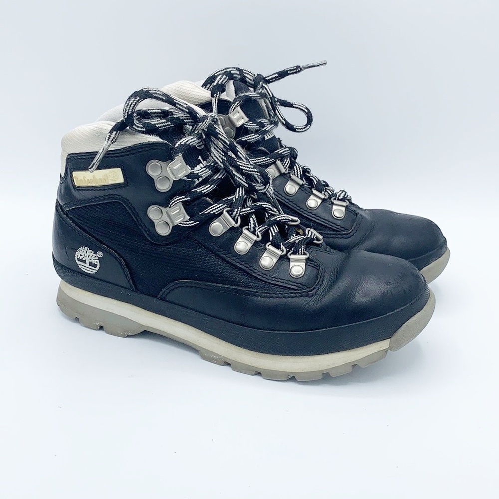 Timberland Euro Hiker Black Leather Hiking Boots
